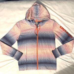 Bench Multicolor Gradient Performance Full Zip Hoodie Women’s M Track Jacket